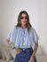 BLUSA BETINA PLISSADA AZUL