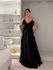 VESTIDO MARINA BABADOS PRETO