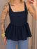 BLUSA ESTELA PEPLUM MARINHO