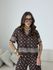 BLUSA LAURA ESTAMPADA CAFÉ