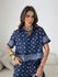 BLUSA LAURA ESTAMPADA MARINHO