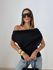BLUSA LIZ DRAPEADA PRETA