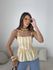 BLUSA MARRIE PEPLUM ALCINHA AMARELO/OFF