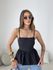 BLUSA MARRIE PEPLUM ALCINHA PRETA
