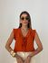 BLUSA MELINDA BABADO TELHA