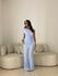 CONJUNTO KELLY BLUSA METAL AZUL