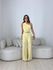 CONJUNTO ROSANGELA BLUSA CROCHÊ AMARELO