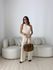 CONJUNTO ROSANGELA BLUSA CROCHÊ NUDE
