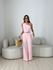 CONJUNTO ROSANGELA BLUSA CROCHÊ ROSA