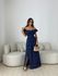 VESTIDO JULIETA LONGO MARINHO