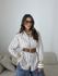 CAMISA HELENA LISTRADA MARROM
