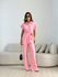 CONJUNTO ELIANE CAMISA AMARRAÇÃO ROSA