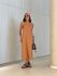 VESTIDO SABRINA LONGUETE MARROM