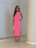 VESTIDO SABRINA LONGUETE ROSA