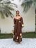 VESTIDO ANITA FLOR MARROM