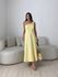 VESTIDO DÉBORA NULA MANGA AMARELO