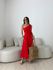 VESTIDO DÉBORA NULA MANGA VERMELHO