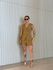 CONJUNTO ELZA COLETE SHORT MOSTARDA