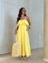 VESTIDO KAROL BABADO BUSTO AMARELO