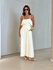 VESTIDO KAROL BABADO BUSTO MARFIM