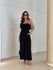 VESTIDO KAROL BABADO BUSTO PRETO
