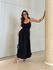 VESTIDO EMANUELY ALCINHA LONGO PRETO