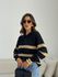 TRICOT CRISTINA LISTRAS PRETO