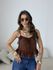 BLUSA LUARA RENDA MARROM