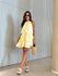 VESTIDO OLGA CURTO BABADO YELLOW BUTTER