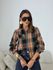 CAMISA SOLANGE XADREZ MARROM