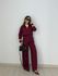 CONJUNTO LILIANE CAMISA CALÇA VINHO