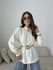 Camisa Talita Crepe Marfim