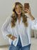 CAMISA ANA LAURA LISTRAS AZUL