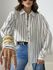 CAMISA ANA LAURA LISTRAS PRETA