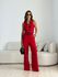 CONJUNTO ANA MARA COLETE CALÇA VERMELHO