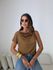 BLUSA HELOÍSA RENDA MARROM