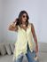 BLUSA LUNA RENDA ASSIMÉTRICA AMARELA