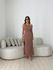 VESTIDO NOEMI METAL MARROM