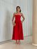 VESTIDO ANASTACIA LASTEX VERMELHO