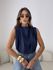 BLUSA NAYARA ACETINADA MARINHO