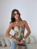 CORSELET CÉLIA ESTAMPADO FLORAL AZUL