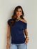 BLUSA ALANIS DRAPEADA MARINHO