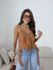 BLUSA FABIANA BABADOS TERRA COTA 