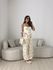 CONJUNTO MALU FLORES CREME