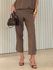 CALÇA GIOVANA BOTÃO MARROM