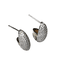 Brinco Corte Oval prateado