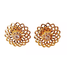 Brinco Floral dourado