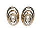 Brinco Oval Estilizado Dourado