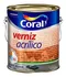VERNIZ ACRÍLICO BASE ÁGUA INCOLOR BRILHANTE 3,6L CORAL