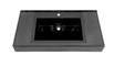 LAVATÓRIO PRE MOLD PINA PRETO SHIMMER 80 CM CORSO